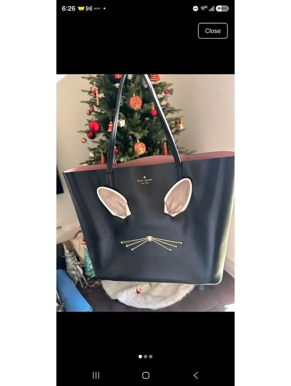 156. Kate Spade New York Hop To It Rabbit Tote 🐇🐰
